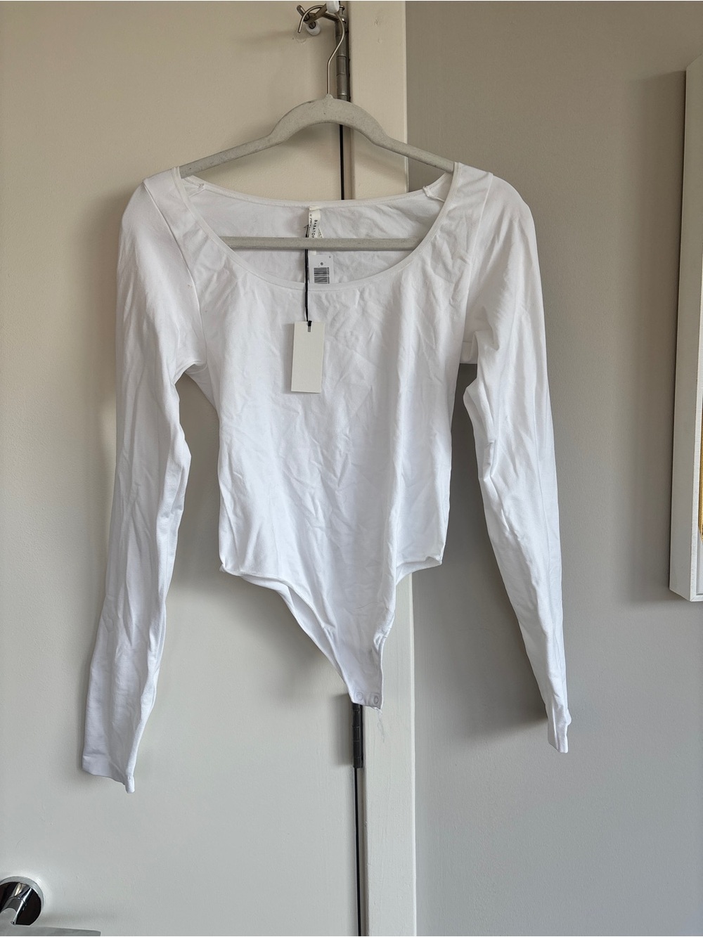 Aritzia babaton Long-Sleeve Scoop Neck contour seamless Bodysuit